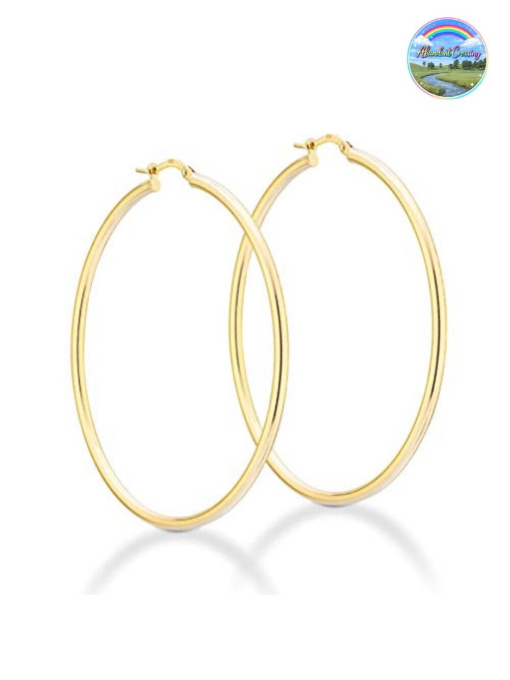 Italian 18K Gold Plated 925 Sterling Silver 2mm Round Tube Hoop Earrings